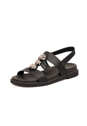 SANDALIA PLANA NEGRO CRISTAL MODARE