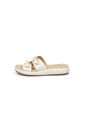 Sandalia Plana Marfil -Dorado Modare de MODARE