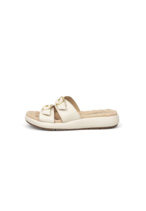 Sandalia Plana Marfil -Dorado Modare