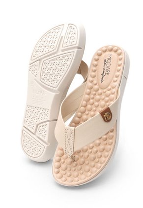 Sandalia Tacón Corrido Crema-Marfil MODARE