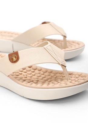 Sandalia Tacón Corrido Crema-Marfil MODARE