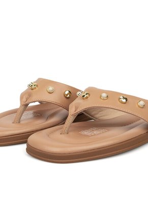 Sandalia Plana Dorado Nude Modare