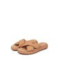 Sandalia Plana Nobuck Nude-Camel Modare de MODARE