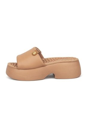 Sandalia Plataforma Nude-Camel Modare