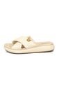 Sandalia Plana Nobuck Crema Modare de MODARE
