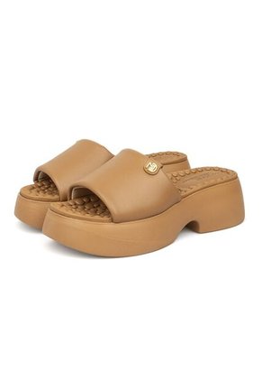 Sandalia Plataforma Café-Camel Modare
