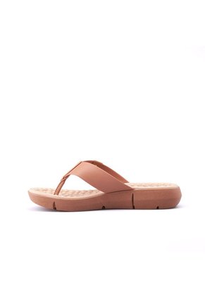 Sandalia Tacón Corrido Nude-Dorado MODARE