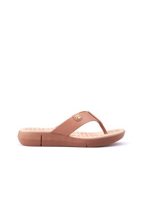 Sandalia Tacón Corrido Nude-Dorado MODARE