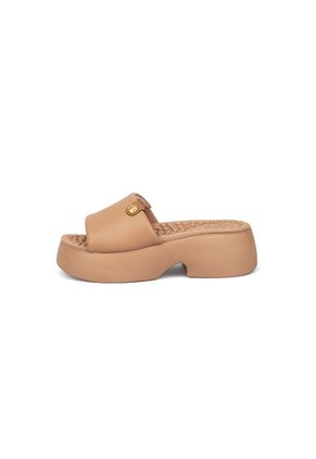 Sandalia Plataforma Nude-Camel Modare