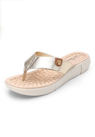 Sandalia Tacón Corrido Dorado-Marfil MODARE MODARE
