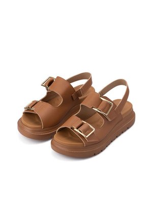 Sandalia Plana Chunky Camel Modare