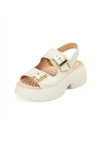 Sandalia Chunky Comfort Plataforma Blanco-Marfil Modare MODARE