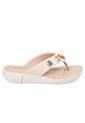 Sandalia Plana Tres Puntadas Blanco-Crema Modare de MODARE