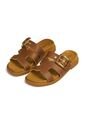 Sandalia Plana Slide Café-Avellana Modare de MODARE
