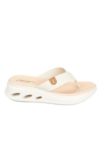 Sandalia Plana Tres Puntadas Blanco-Marfil Modare MODARE