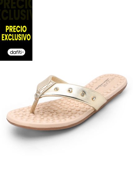 Sandalia Plana Dorado MODARE