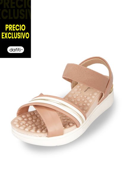 Sandalia  Camel Dorado Modare