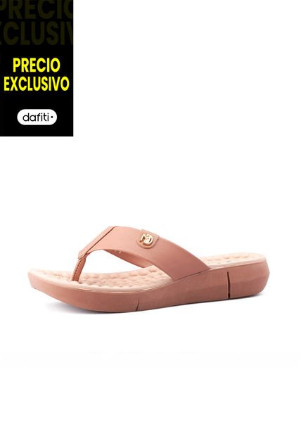 Sandalia Tacón Corrido Nude-Dorado MODARE