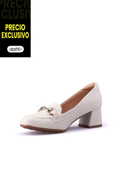 Tacon Bajo Blanco Dorado Modare