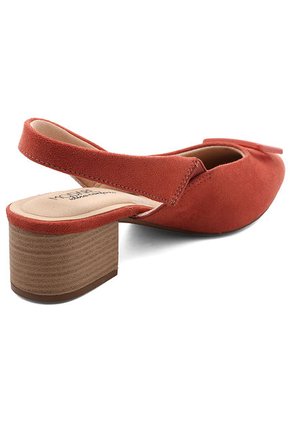 Tacón Bajo Rojo MODARE