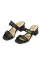 SANDALIA NAPA NEGRO DORADO MODARE de MODARE