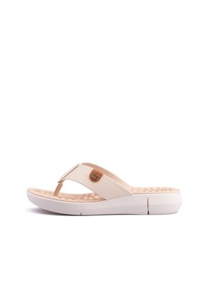 Sandalia Playera Crema-Dorado MODARE