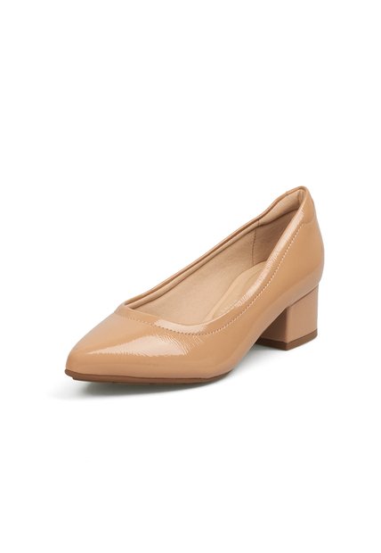Tacón Bajo Cuadrado Nude Modare