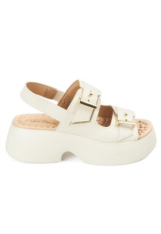 Sandalia Chunky Comfort Plataforma Blanco-Marfil Modare MODARE