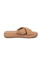 Sandalia Plana Nobuck Dorado Nude Modare de MODARE