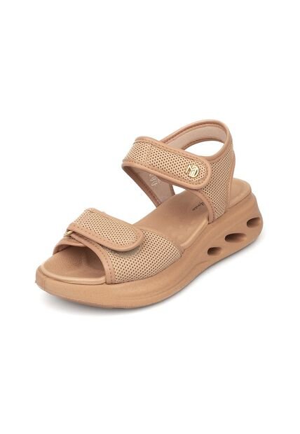 Sandalia Plana Confort Beige-Nude Modare
