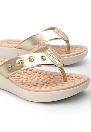 Sandalia Plataforma Dorado MODARE