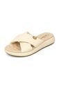 Sandalia Plana Nobuck Crema Modare de MODARE