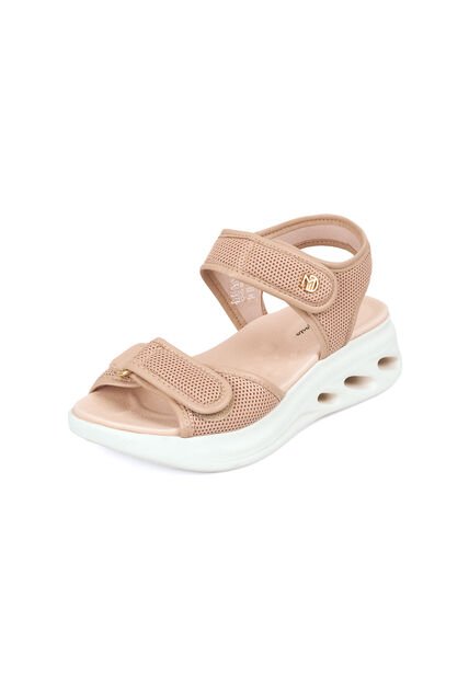 Sandalia Plana Confort Biege Modare