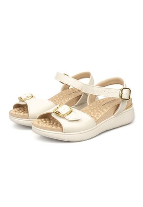 Sandalia Plana Marfil Napa Floather Modare
