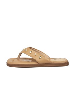 Sandalia Plana Dorado Tan Modare