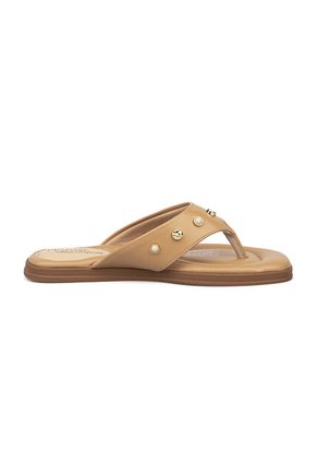 Sandalia Plana Dorado Tan Modare