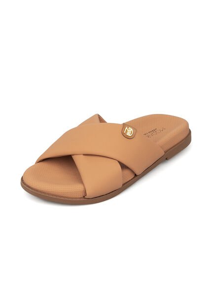 Sandalia Plana Ultra Soft  Nude-Camel Modare