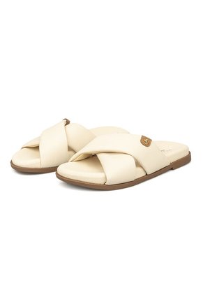 Sandalia Plana Ultra Soft Crema Modare