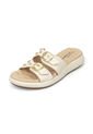 Sandalia Plana Marfil -Dorado Modare de MODARE