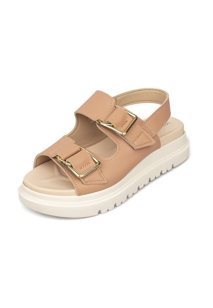Sandalia Plana Chunky Nude Modare