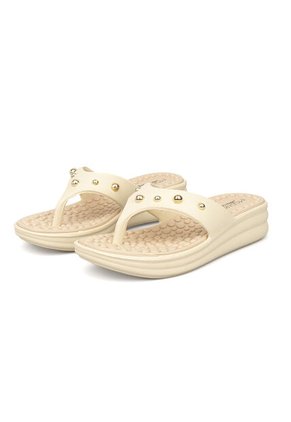 Sandalia Plana Tres Puntadas Crema Modare