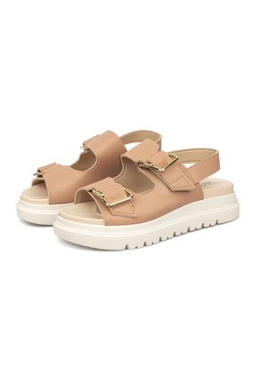 Sandalia Plana Chunky Nude Modare