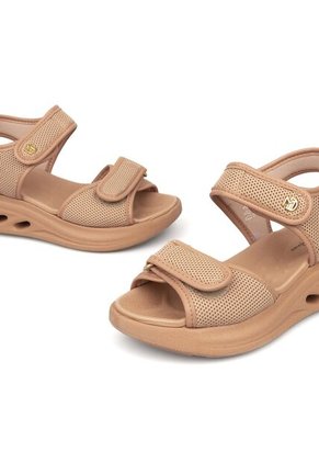 Sandalia Plana Confort Beige-Nude Modare