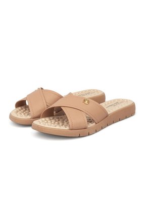 Sandalia Plana Nude Napa Floather Modare