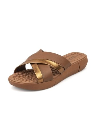 Sandalia Plana Napa Floather Café Avella- Bronce Modare MODARE