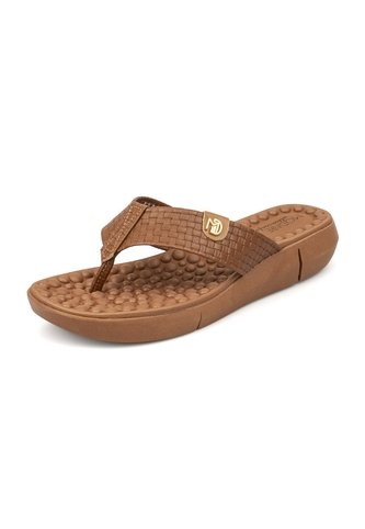 Sandalia Playera Napa Tresse Café-Camel Modare MODARE