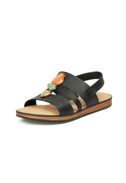 SANDALIA PLANA NATURE NEGRO MODARE