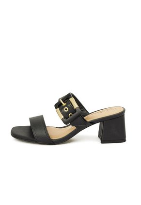 SANDALIA NAPA NEGRO DORADO MODARE