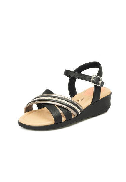 SANDALIA TIRA NEGRO CRISTAL MODARE
