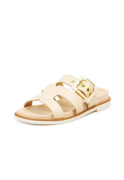 SANDALIA PLANA FLOATHER CREMA MODARE